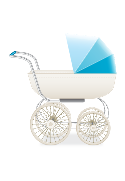Blue Stroller